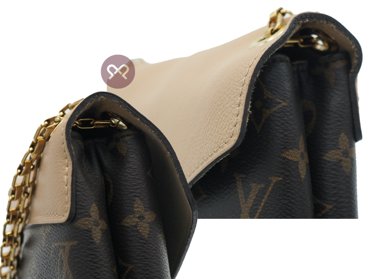 Louis Vuitton M50069 Monogram Canvas/ Dune Pallas Chain Clutch/ Shoulder/ Crossbody Bag (CA0185) - Image 8