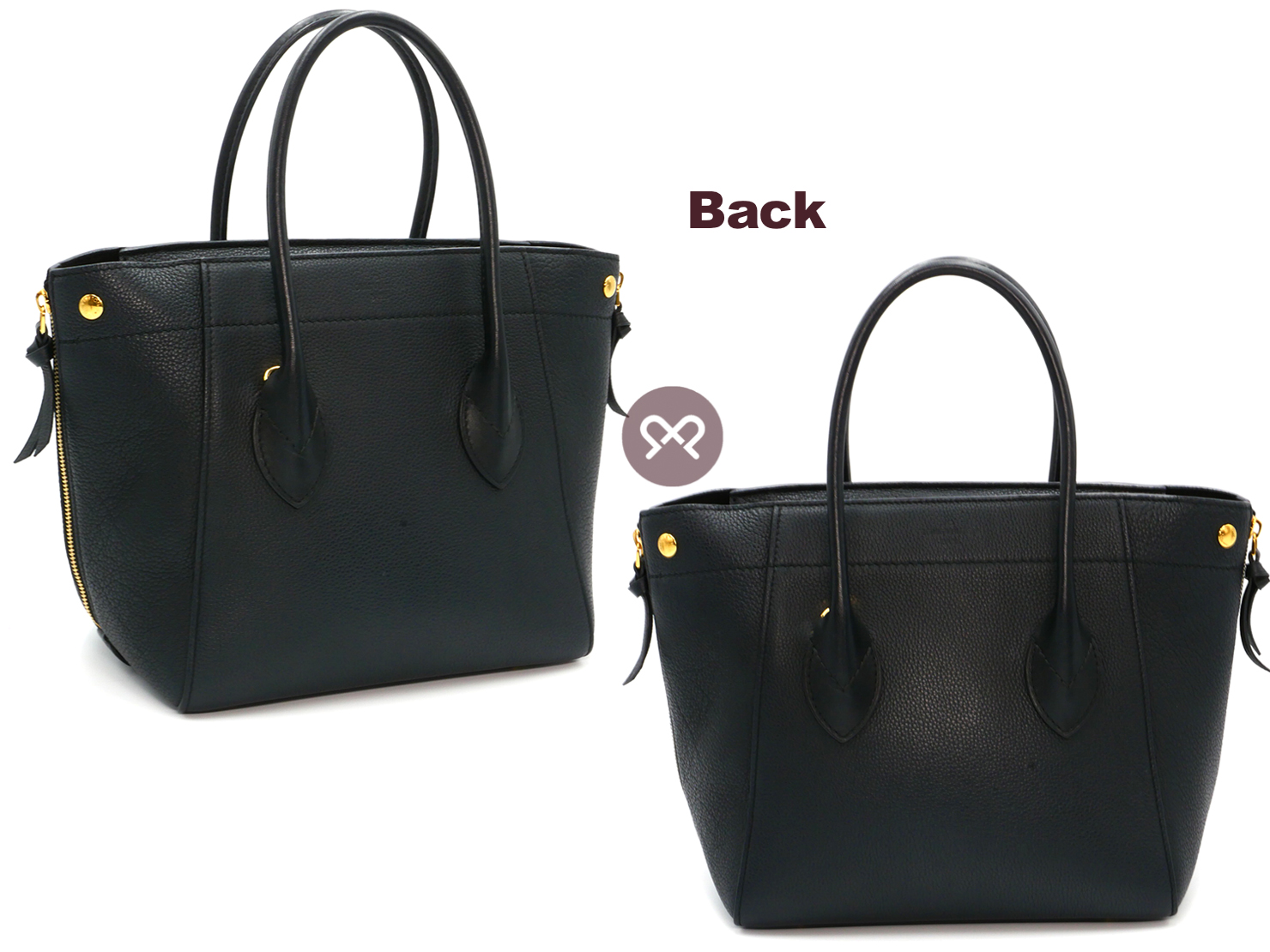 Louis Vuitton M54843 Black Calfskin Leather Freedom Handbag (TJ4177) - Image 3
