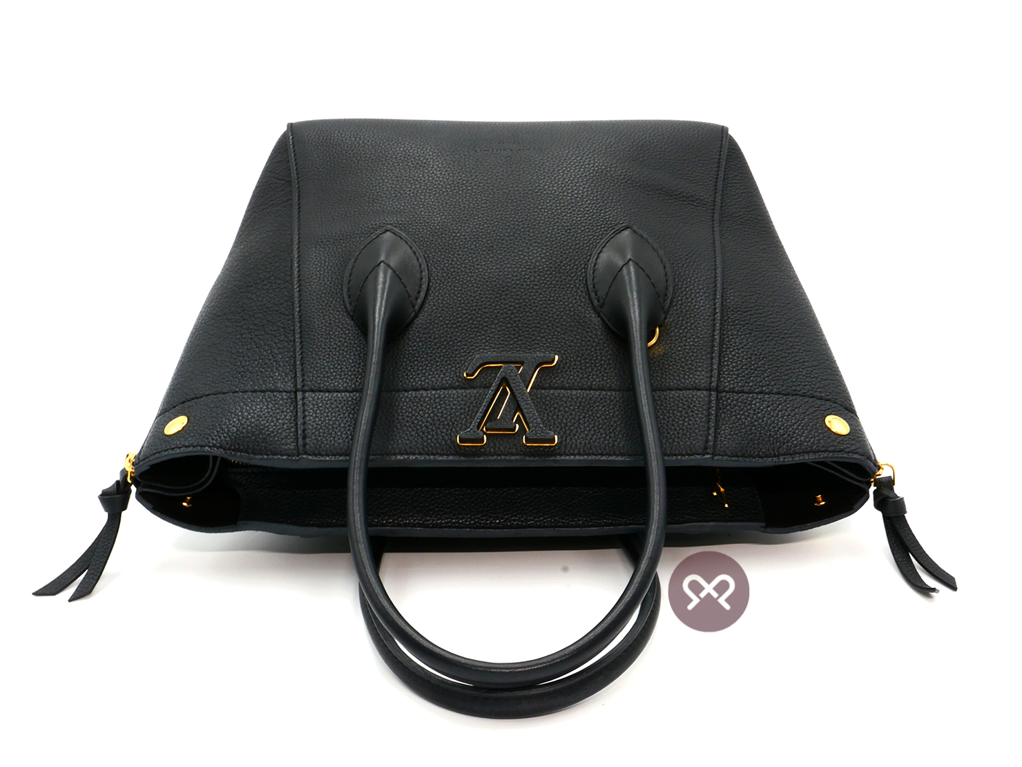 Louis Vuitton M54843 Black Calfskin Leather Freedom Handbag (TJ4177) - Image 6