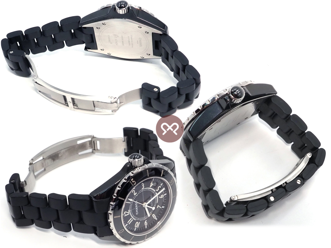 Chanel J12 Collection Automatic Black Ceramic 38mm Watch H0685 Midsize Unisex (PE67404) - Image 5