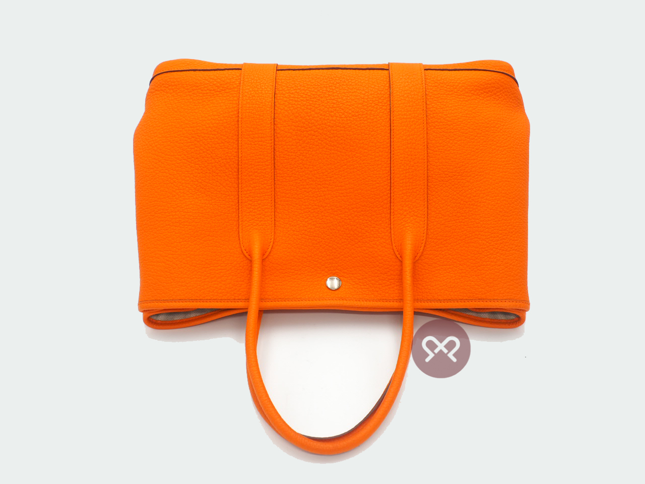 Hermes Garden Party 36cm Orange Color Togo P Stamp Document/ Shopping Tote Bag - Image 4