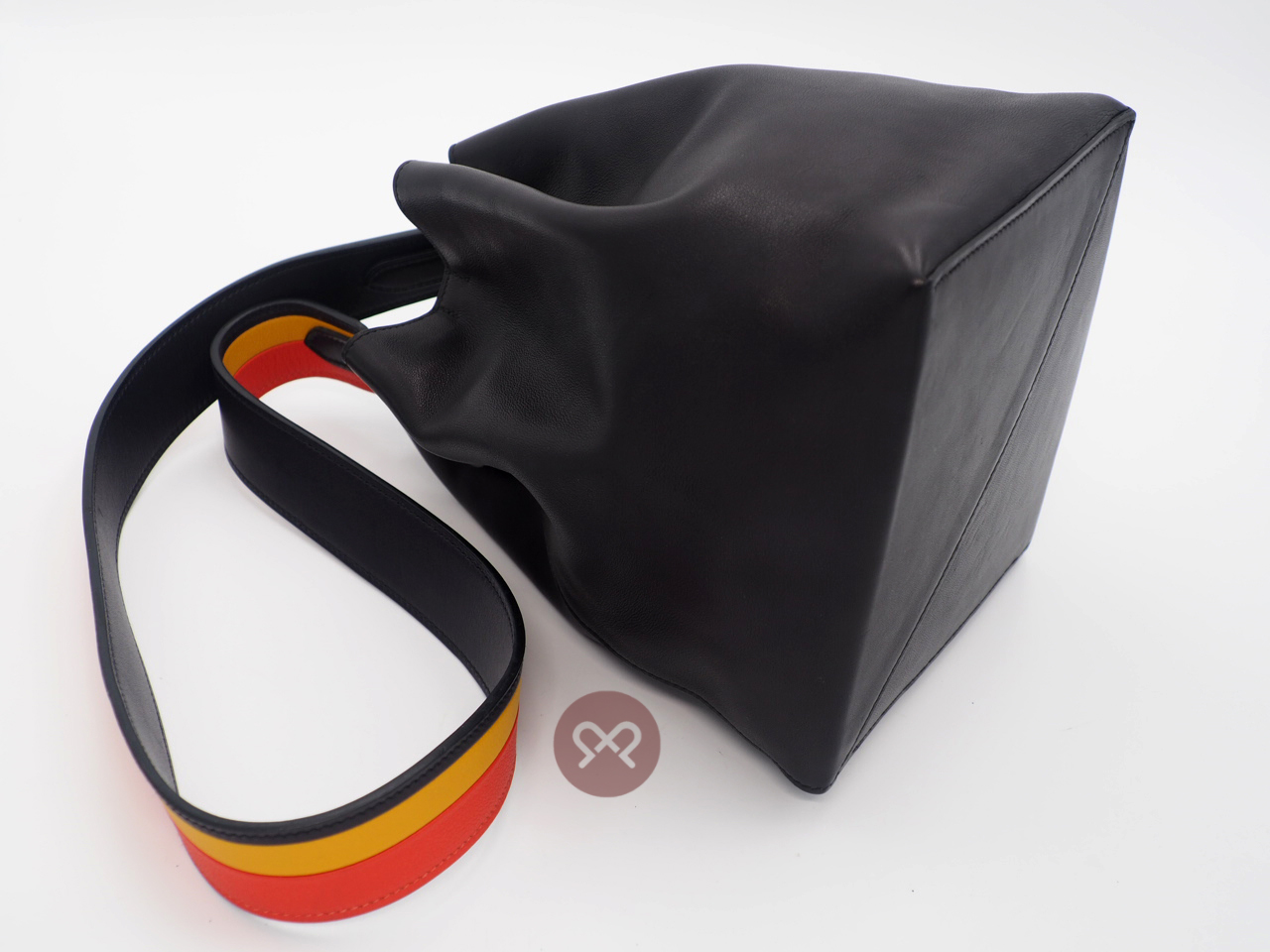 Hermes Black Swift Leather Licol 17 C Stamp Multicolour Strap Crossbody/ Shoulder Bag - Image 9