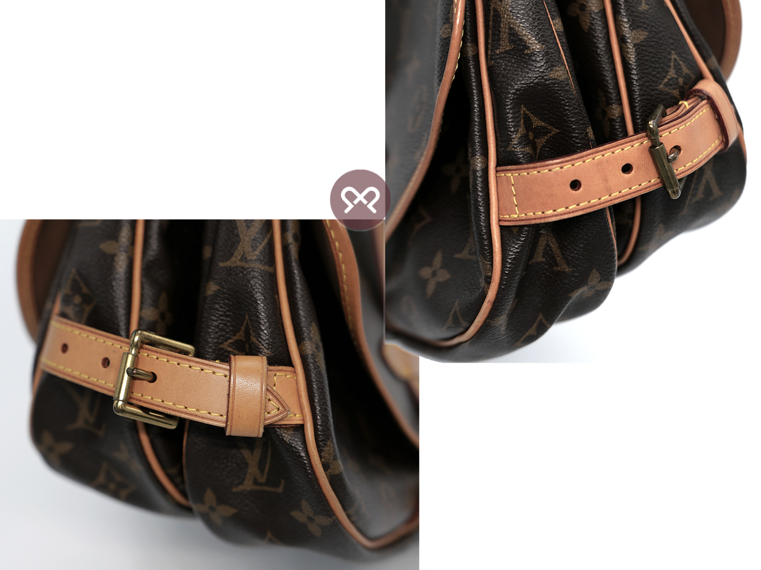 Louis Vuitton M42256 Monogram Canvas Saumur 30 Two Way Bag (MB1124) - Image 6
