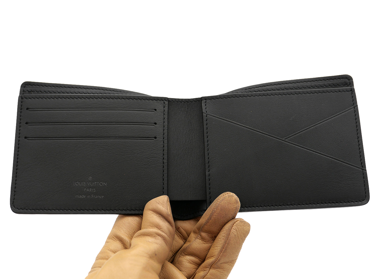 Louis Vuitton M62901 Multiple Black Monogram Shadow Calfskin Wallet (RFID) - Image 3