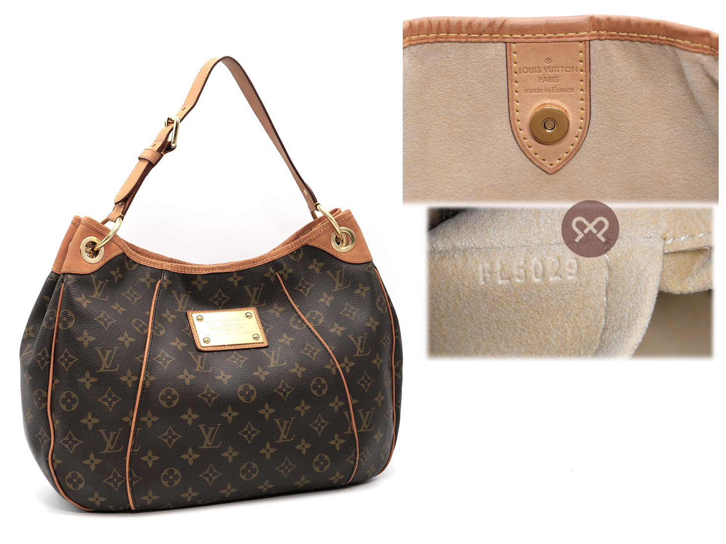 Louis Vuitton M56382 Monogram Canvas Galliera PM Hobo Shoulder Bag (FL5029) - Image 2