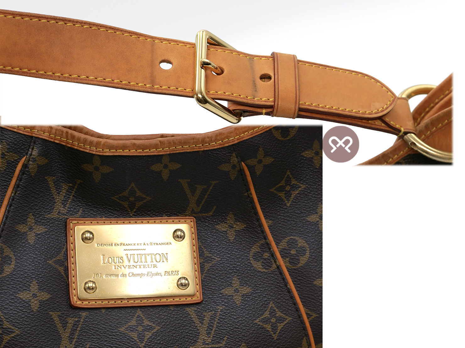 Louis Vuitton M56382 Monogram Canvas Galliera PM Hobo Shoulder Bag (FL5029) - Image 6