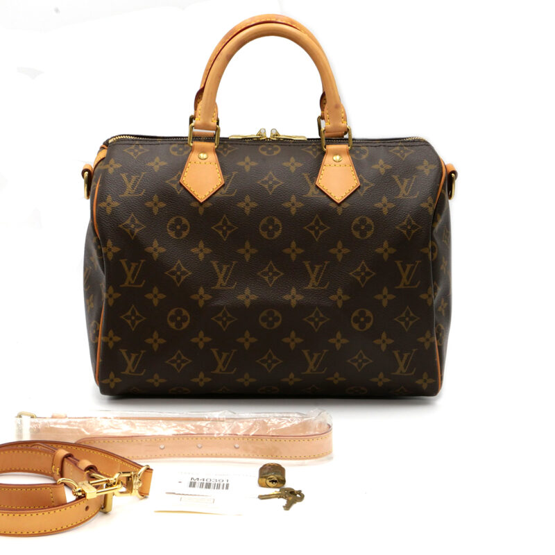 Louis Vuitton M40391 Monogram Canvas 30 Speedy Bandouliere 2-Way Bag (DU0111)