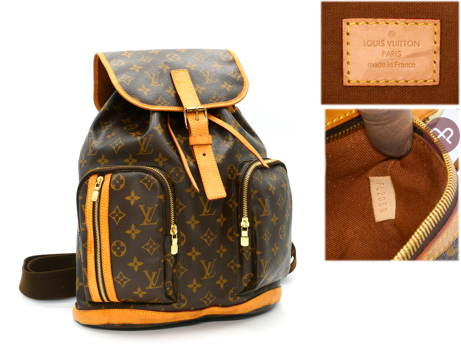 Louis Vuitton M40107 Sac A Dos Bosphore Backpack (FL2058) - Image 2