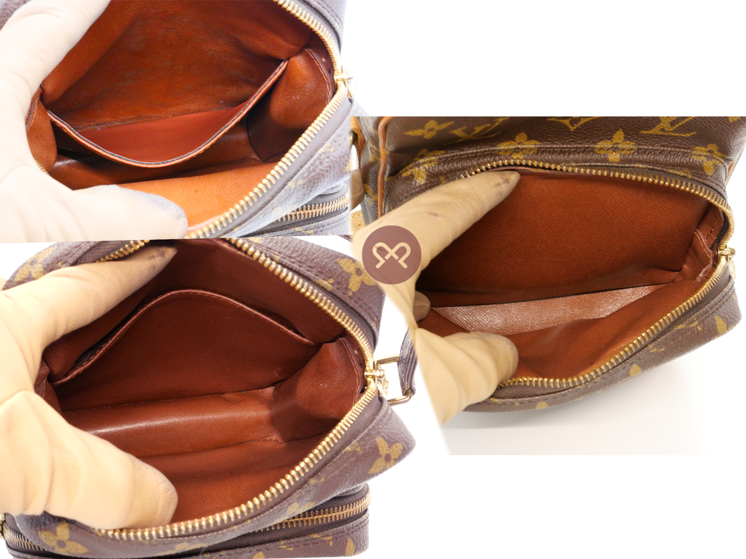 Louis Vuitton M45236 Monogram Canvas Amazone 22cm Large Crossbody Bag (TH8909) - Image 8
