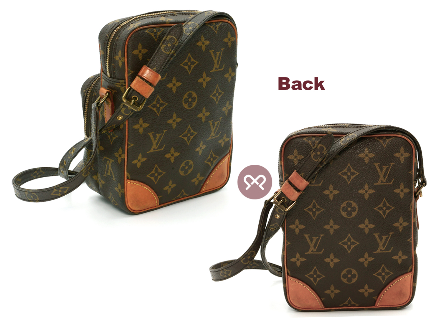 Louis Vuitton M45236 Monogram Canvas Amazone 22cm Large Crossbody Bag (TH8909) - Image 3