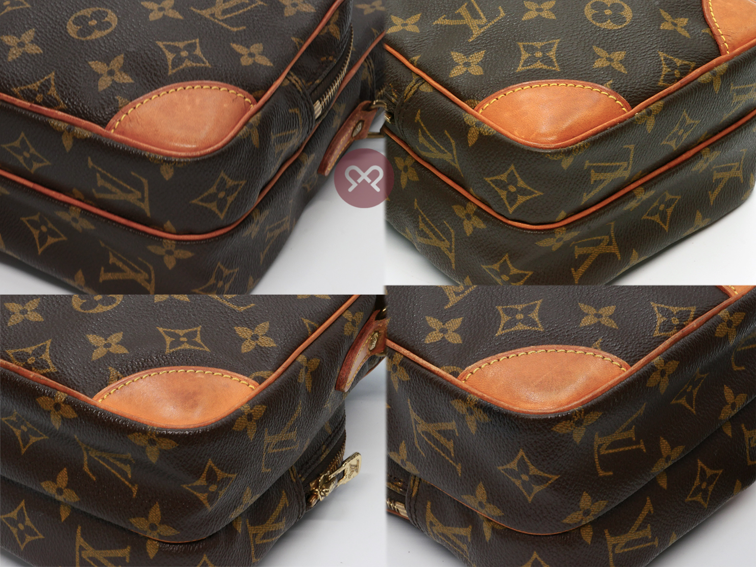 Louis Vuitton M45236 Monogram Canvas Amazone 22cm Large Crossbody Bag (TH8909) - Image 7