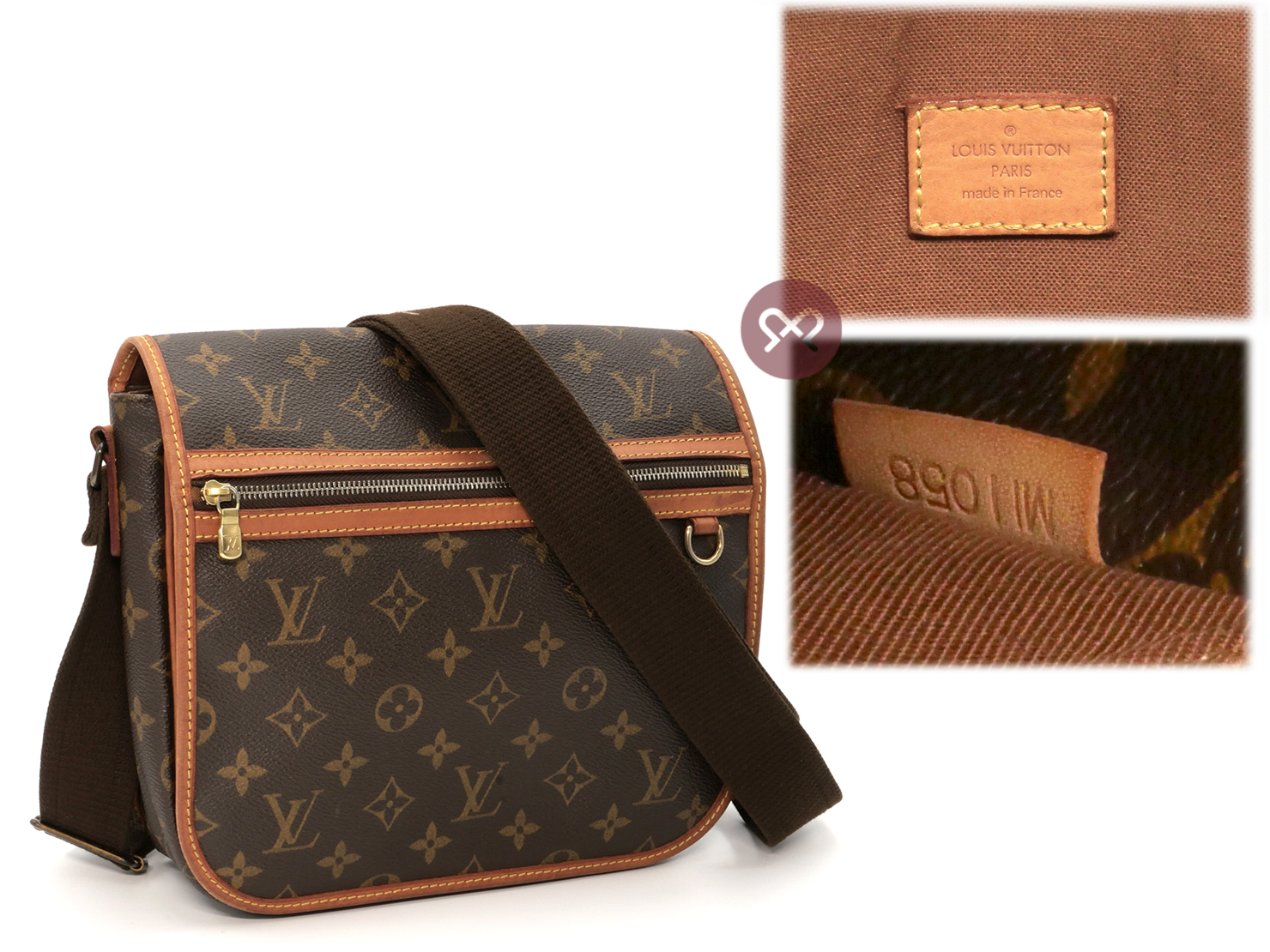 Louis Vuitton M40106 Monogram Bosphore PM Messenger Shoulder Bag (MI1058) - Image 2