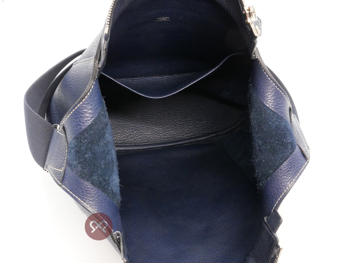 Hermes Clemence Leather Good News Blue De Prusse M Stamp Shoulder/ Crossbody Bag - Image 8