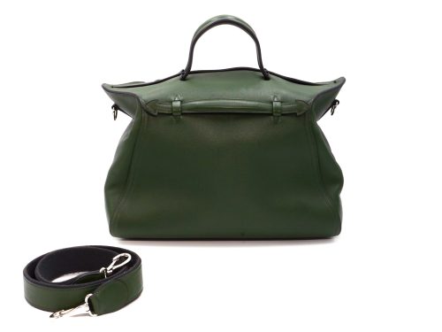 Hermes Olive Green Evergrain Oxer 36cm P Stamp Tote/ Shoulder Bag
