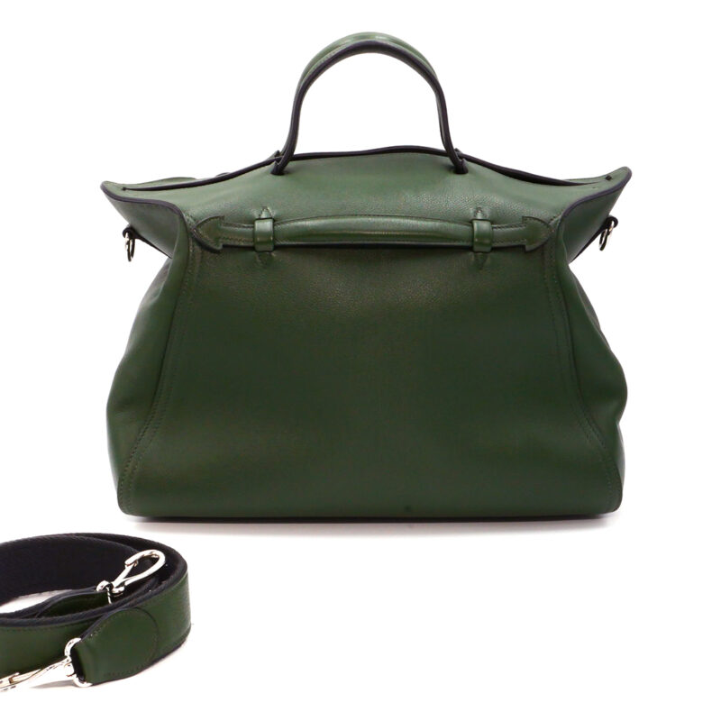 Hermes Olive Green Evergrain Oxer 36cm P Stamp Tote/ Shoulder Bag