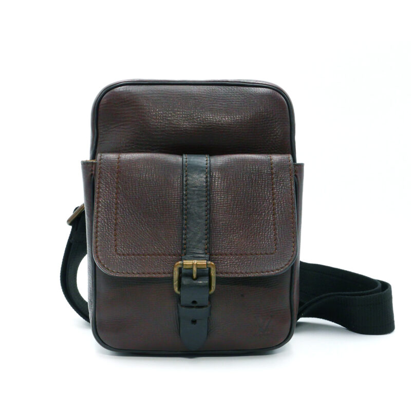 Louis Vuitton M92534 Utah Leather Iroquois Ipad Messenger Bag (TH0045)