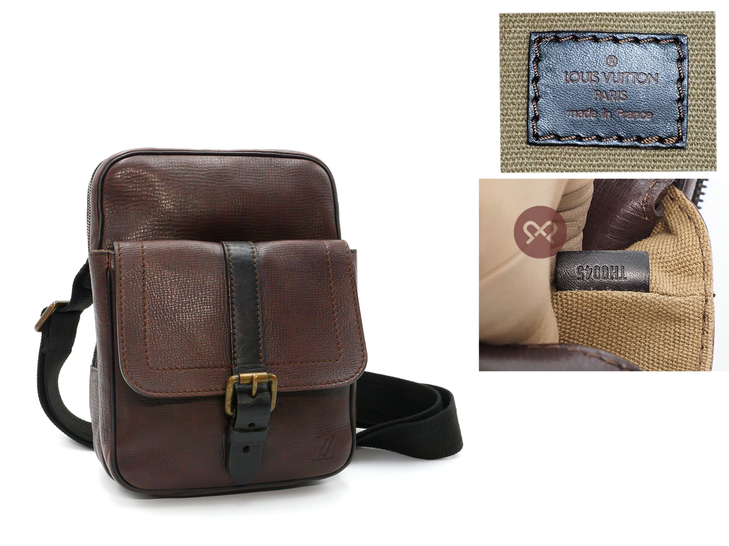 Louis Vuitton M92534 Utah Leather Iroquois Ipad Messenger Bag (TH0045) - Image 2