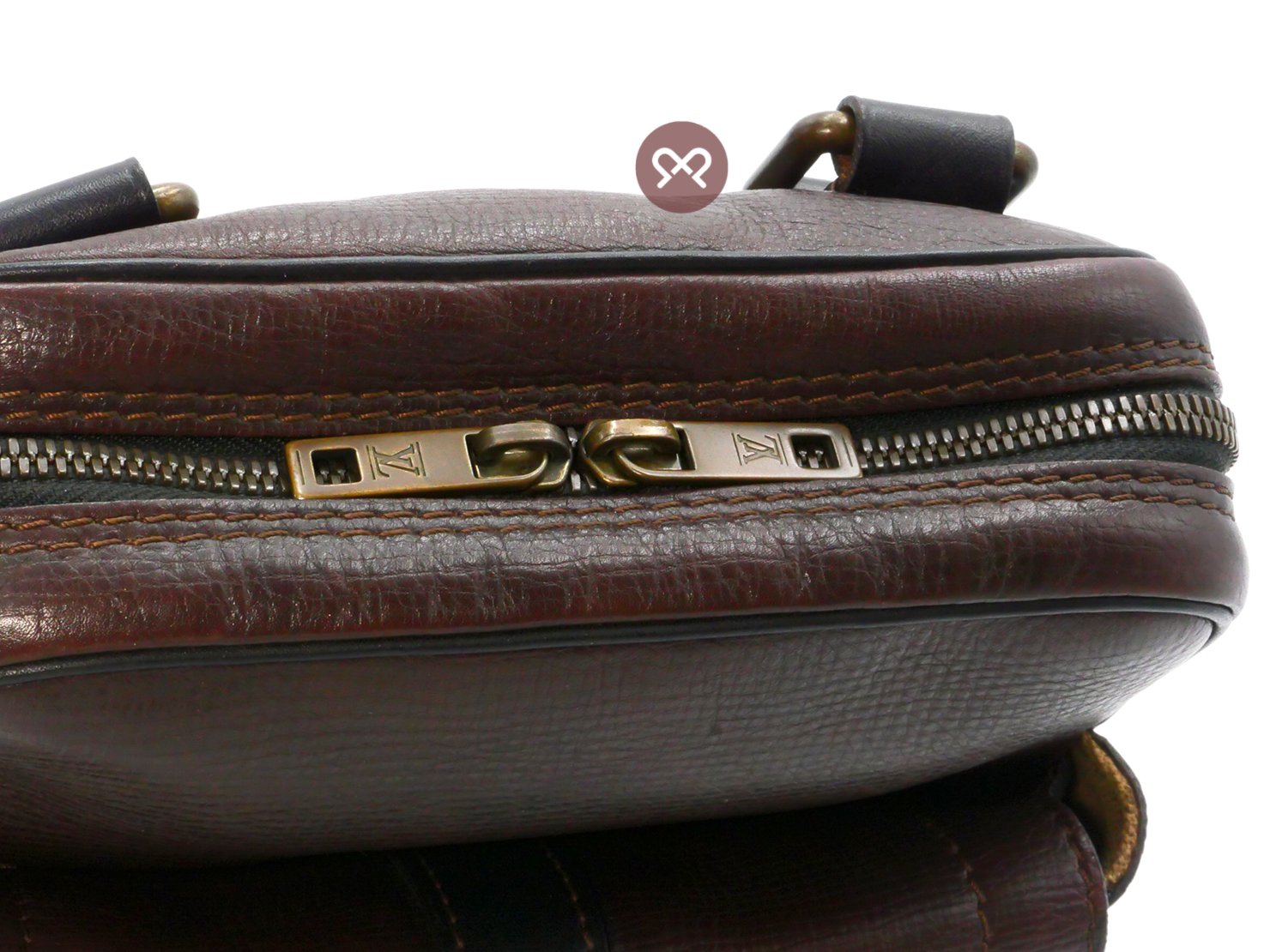 Louis Vuitton M92534 Utah Leather Iroquois Ipad Messenger Bag (TH0045) - Image 5