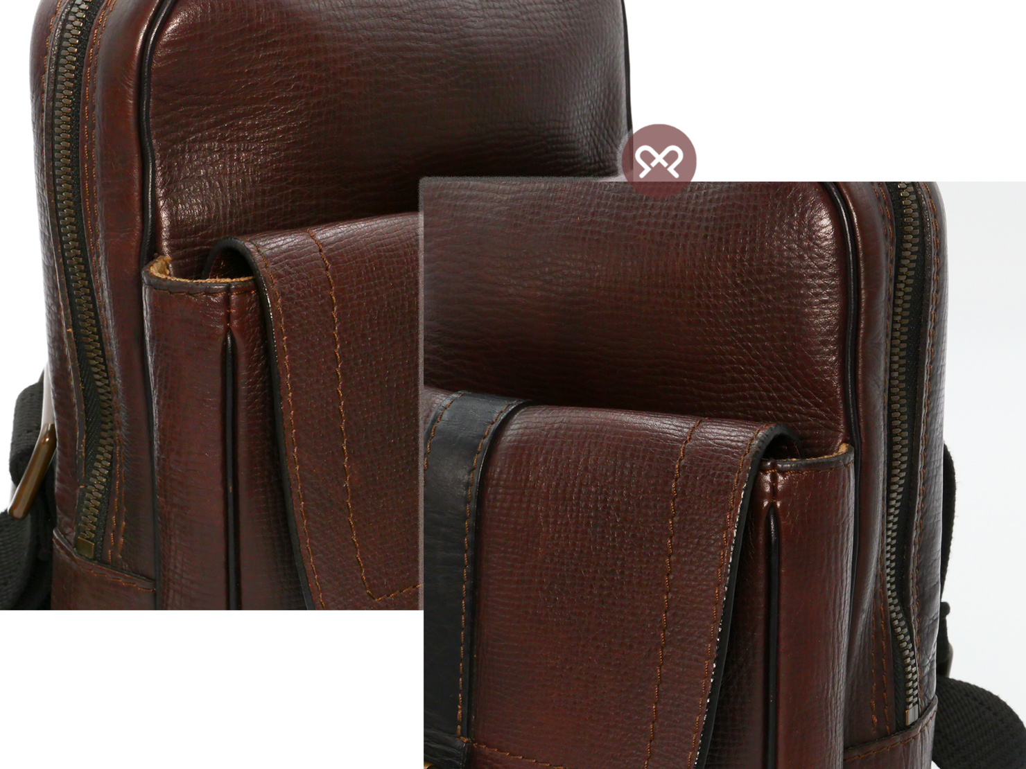 Louis Vuitton M92534 Utah Leather Iroquois Ipad Messenger Bag (TH0045) - Image 7