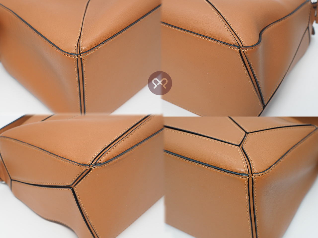Loewe Small Puzzle in Classic Brown Calfskin Shoulder Bag - Image 9