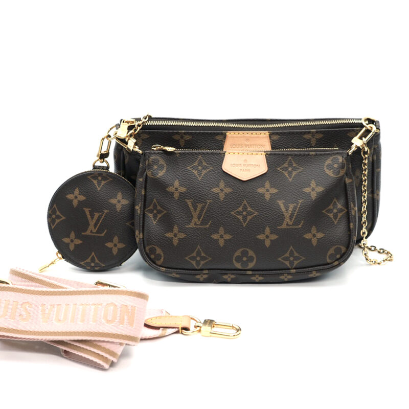 Louis Vuitton M44840 Monogram Multi Pochette Accessories -Rose Clair ( DR0270, DR2240, DR1280)