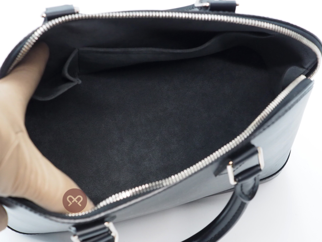 Louis Vuitton M40302 Epi Leather Black Alma PM Handbag (VI4111) - Image 9