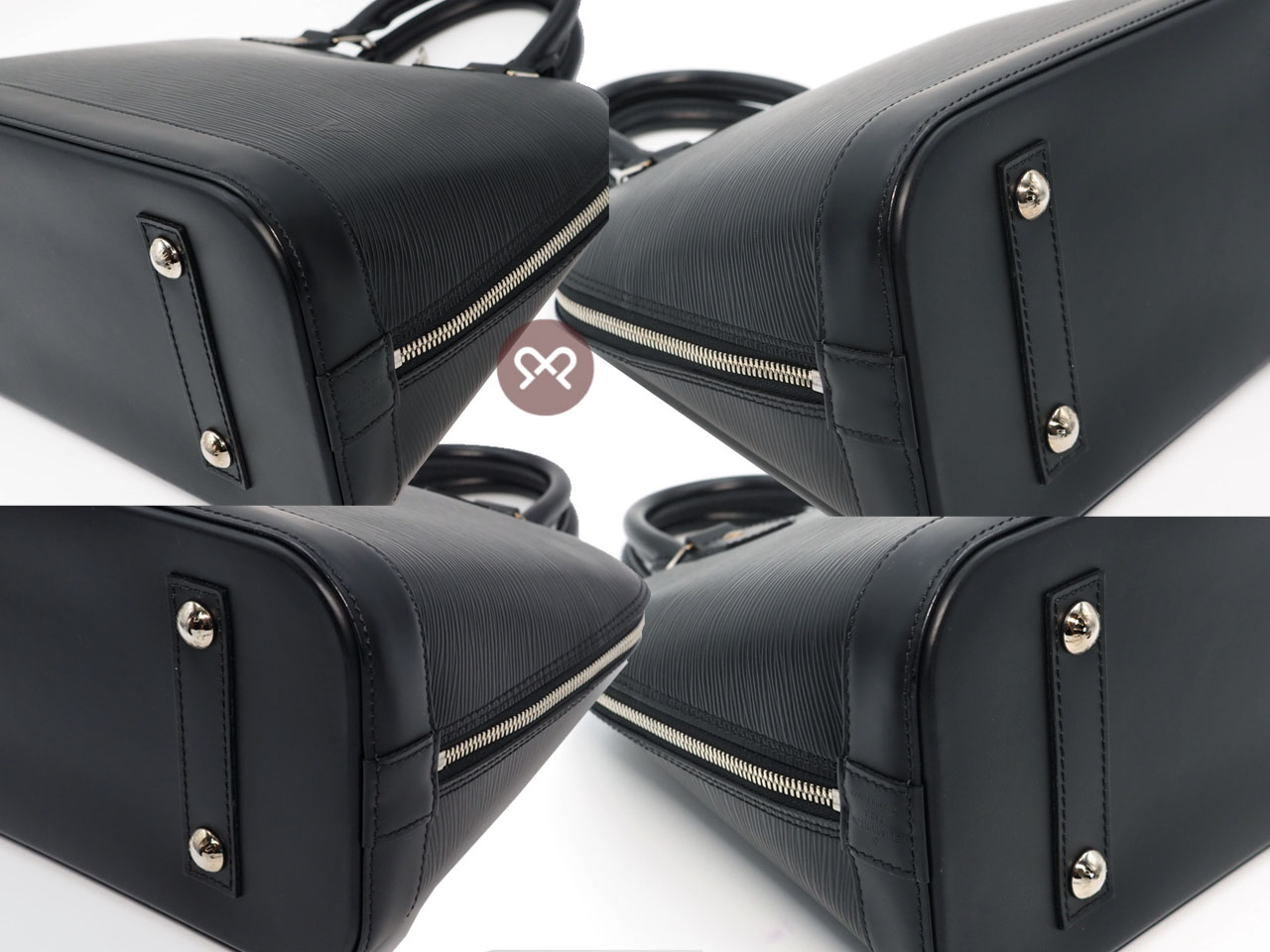 Louis Vuitton M40302 Epi Leather Black Alma PM Handbag (VI4111) - Image 5