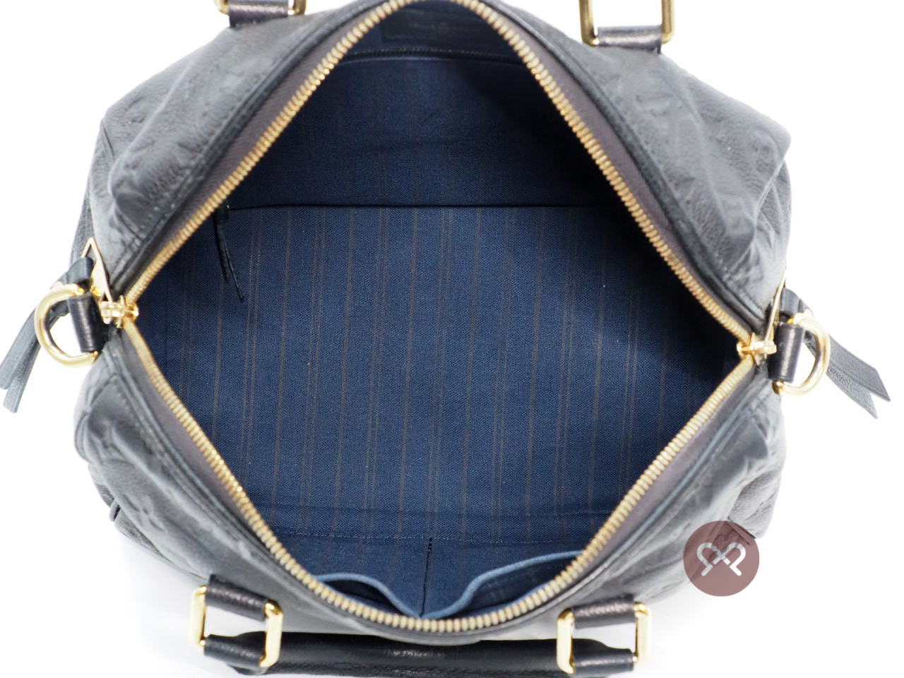 Louis Vuitton M40762 Speedy Bandoulière 25 in Monogram Empreinte Infini (Dark Blue) (SP4112) - Image 9