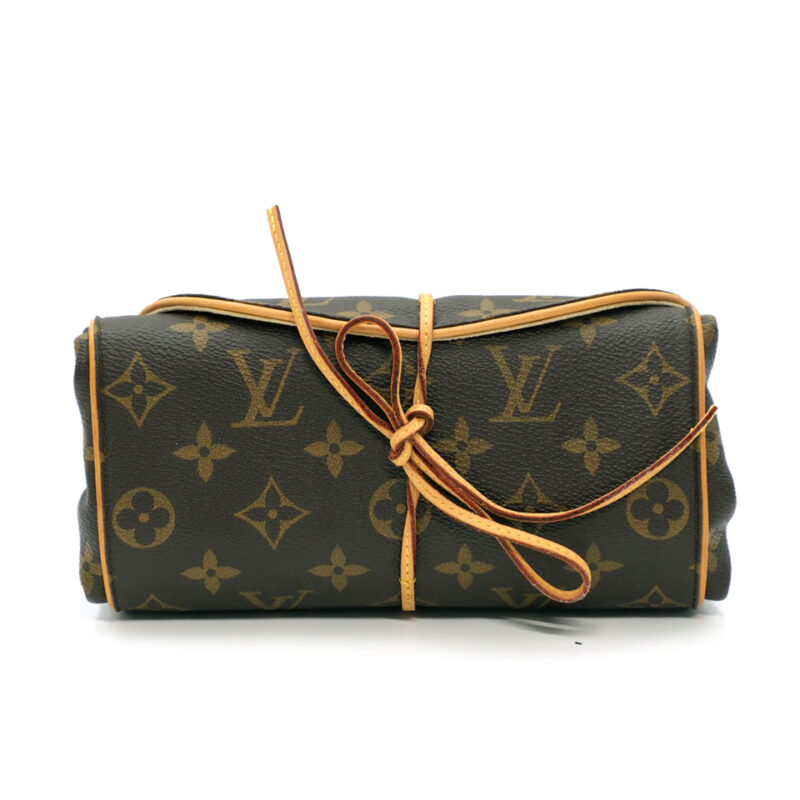 Louis Vuitton M47837 Monogram Canvas Trousse Bijoux Pliable Jewelry case/ Roll up Pouch (SN5019)