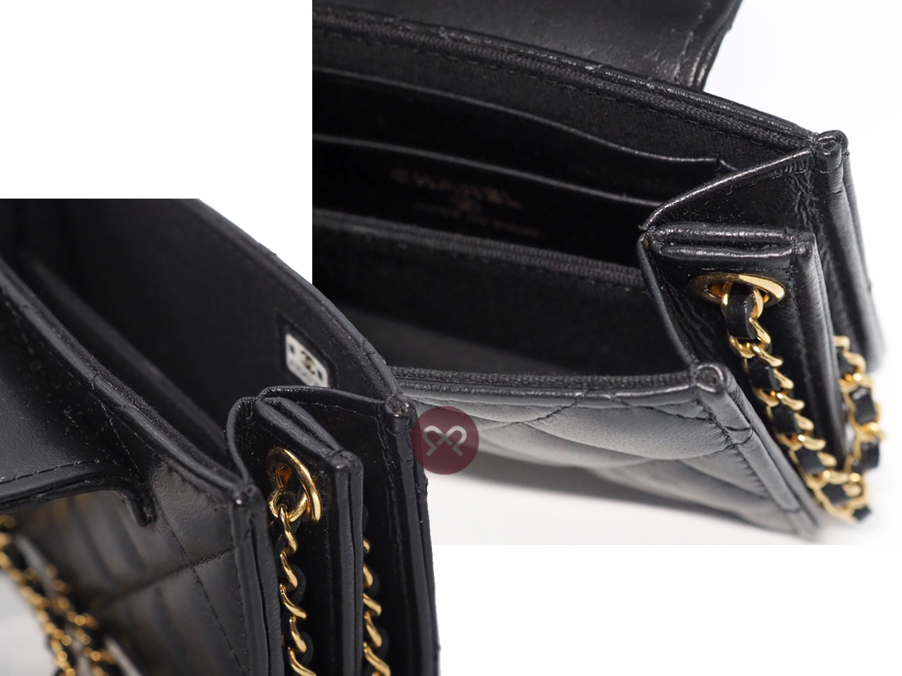 BRAND NEW ! Chanel A3G67J9L Black Lambskin AP3002 Double Chain Mini Flap Bag Gold Hardware - Image 9