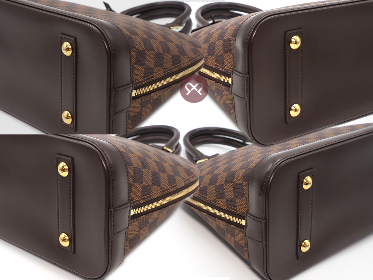 Louis Vuitton N53151 Damier Ebene Canvas Alma PM (FL4120) - Image 9