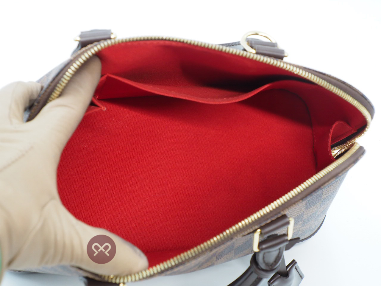 Louis Vuitton N53151 Damier Ebene Canvas Alma PM (FL4120) - Image 10