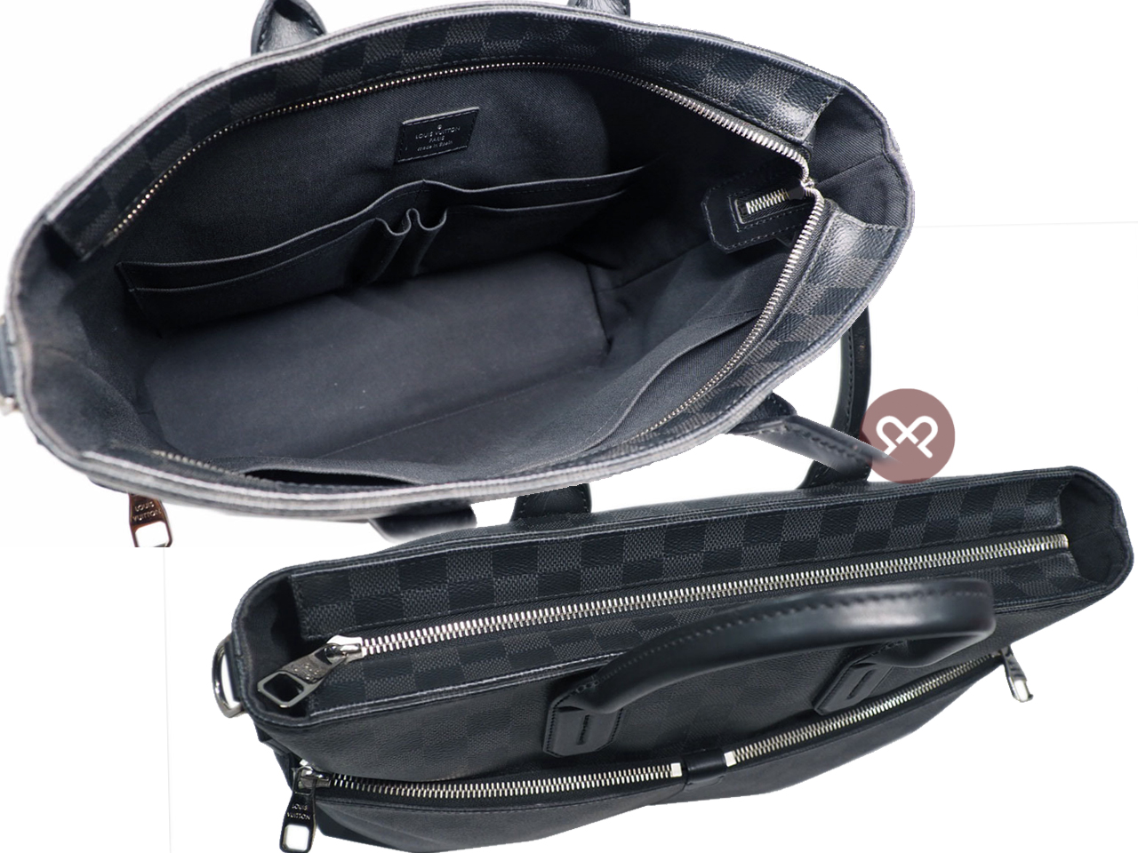 Louis Vuitton N41564 Damier Graphite 7 days a Weeks Tote Document/ w Strap (CA4195) - Image 5