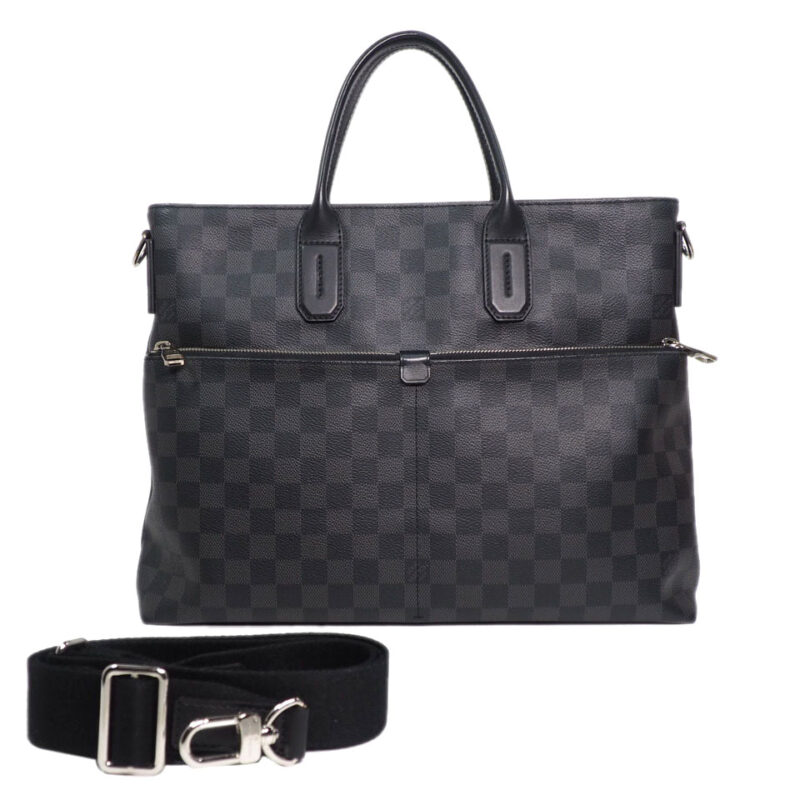 Louis Vuitton N41564 Damier Graphite 7 days a Weeks Tote Document/ w Strap (CA4195)