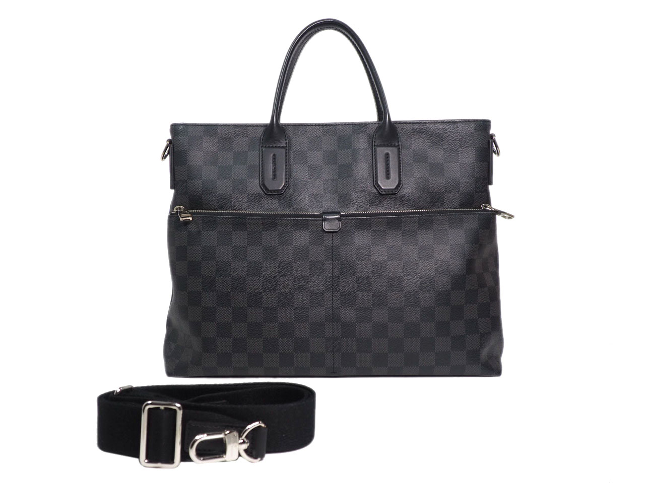 Louis Vuitton N41564 Damier Graphite 7 days a Weeks Tote Document/ w Strap (CA4195)
