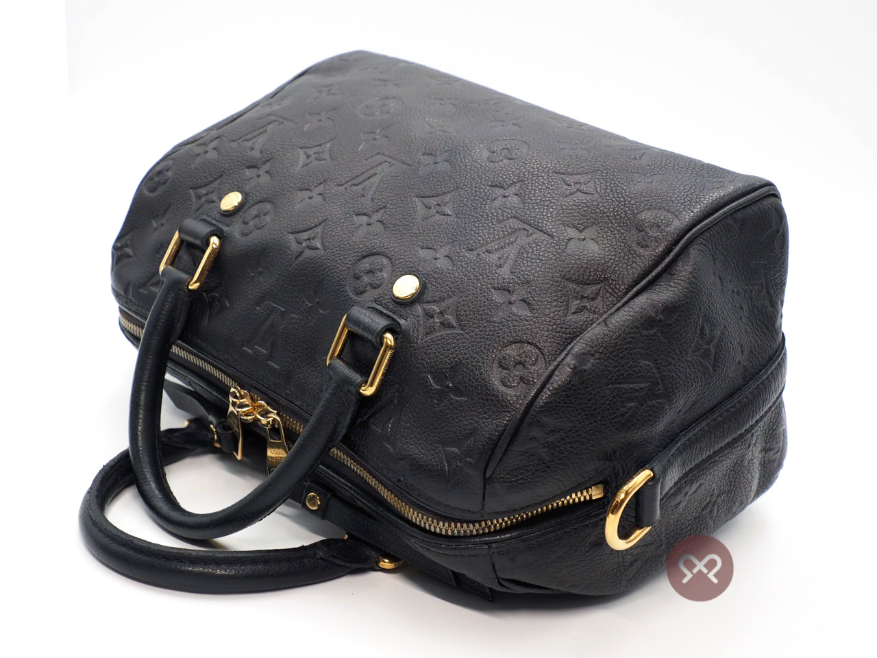 Louis Vuitton M40762 Speedy Bandoulière 25 in Monogram Empreinte Infini (Dark Blue) (SP4112) - Image 7
