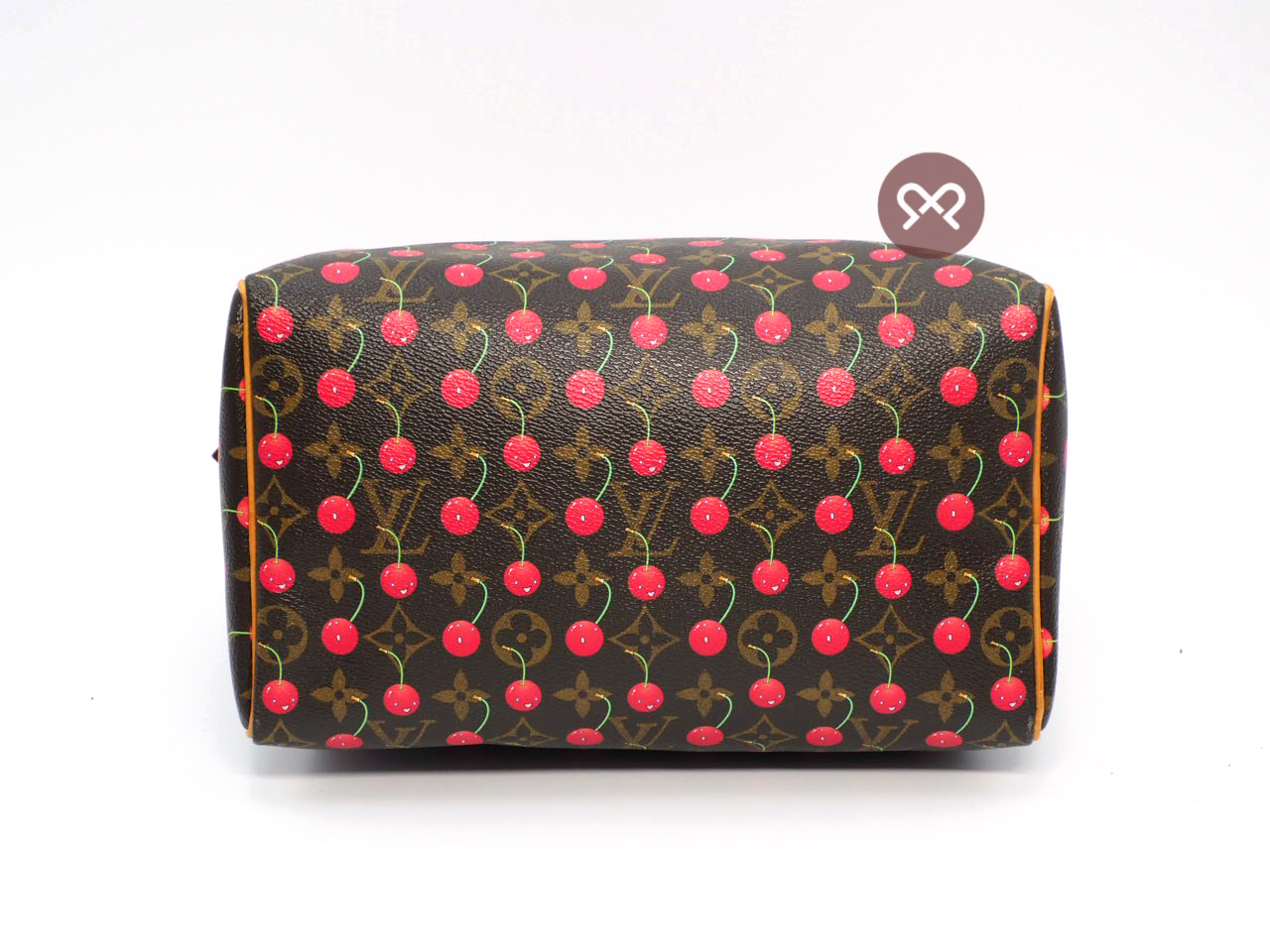 Louis Vuitton M95009 x Takashi Murakami 2005 Monogram Cherry Speedy 25 Tote Bag (SP0065) - Image 4