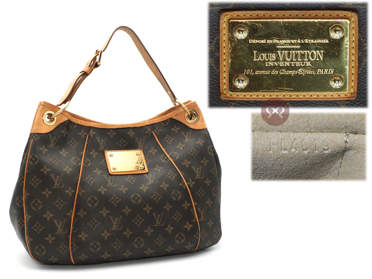Louis Vuitton M56382 Monogram Canvas Galliera PM Hobo Shoulder Bag (FL4019) - Image 2