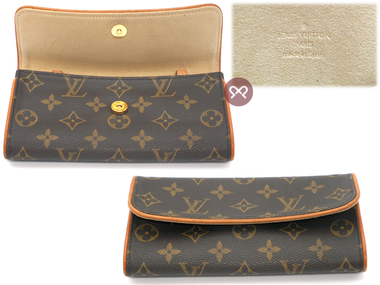 Louis Vuitton M51854 Monogram Canvas Pochette Twin PM 3-Ways bag (CA1011) - Image 4