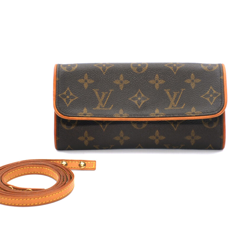 Louis Vuitton M51854 Monogram Canvas Pochette Twin PM 3-Ways bag (CA1011)