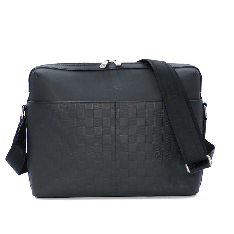 Louis Vuitton Porte-Documents Onyx Damier Infini Leather Calypso MM Messenger Bag (DU4122)