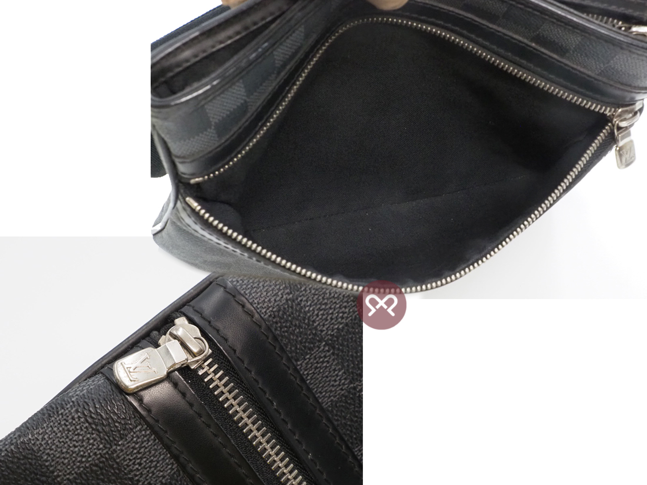 Louis Vuitton N58028 Thomas Damier Graphite Canvas Small Messenger Bag (VI0181) - Image 10