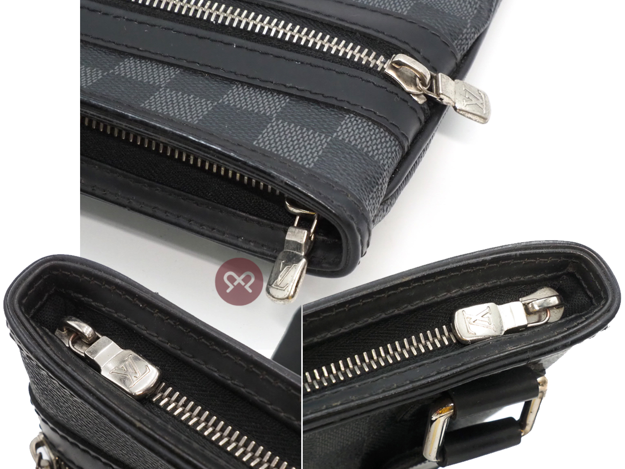 Louis Vuitton N58028 Thomas Damier Graphite Canvas Small Messenger Bag (VI0181) - Image 8