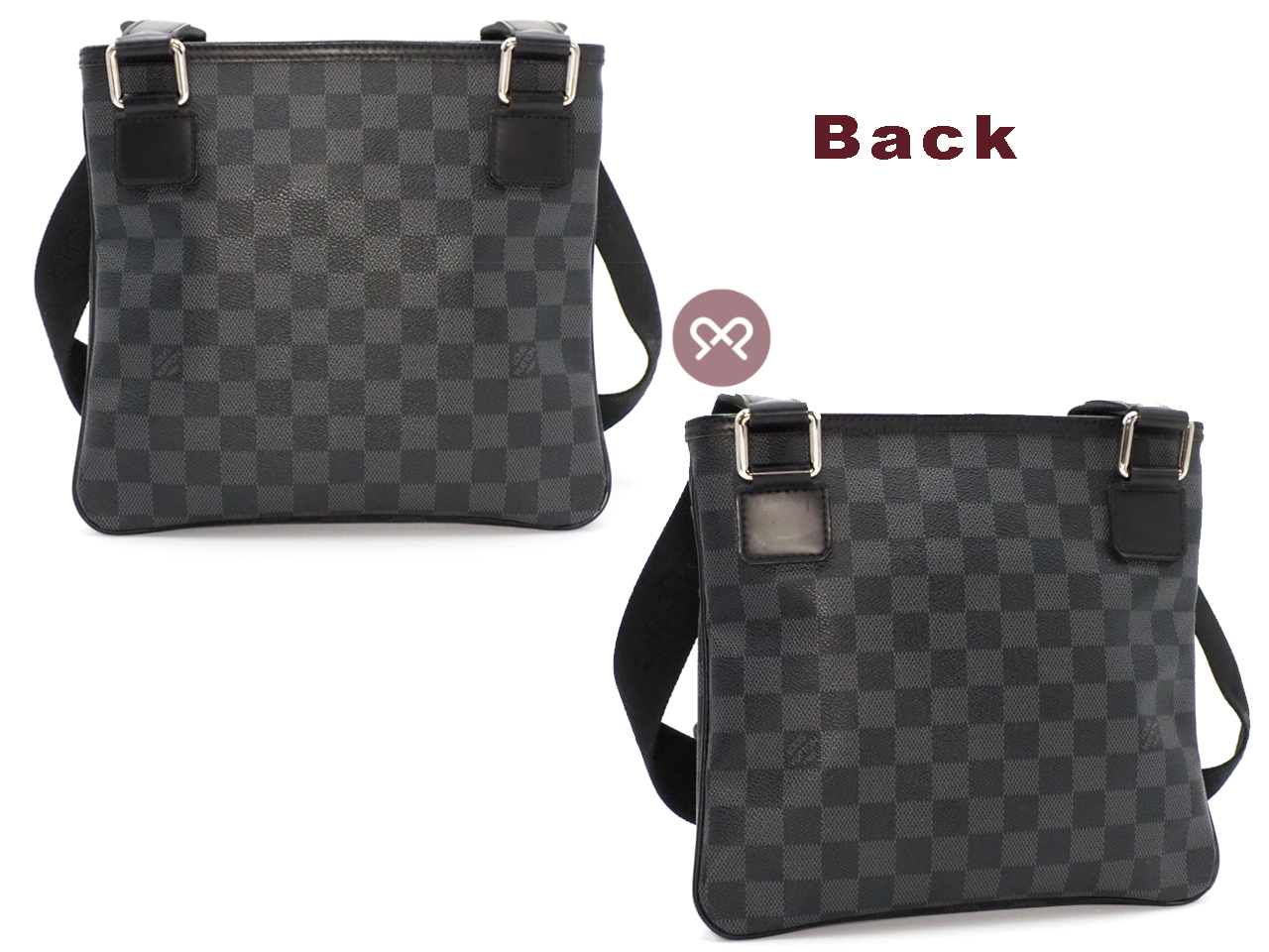 Louis Vuitton N58028 Thomas Damier Graphite Canvas Small Messenger Bag (VI0181) - Image 3