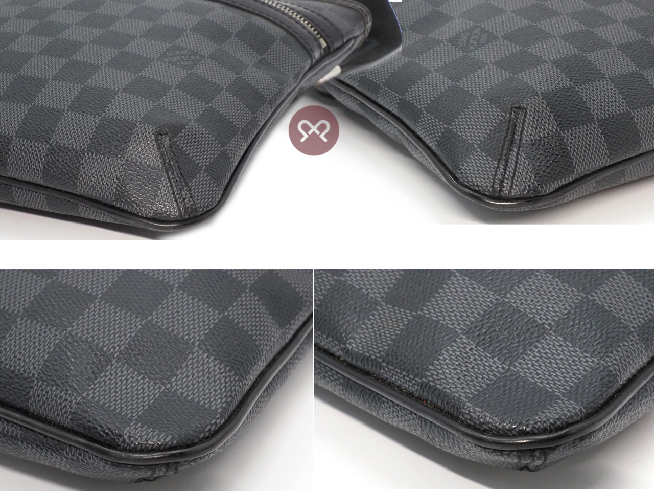 Louis Vuitton N58028 Thomas Damier Graphite Canvas Small Messenger Bag (VI0181) - Image 5