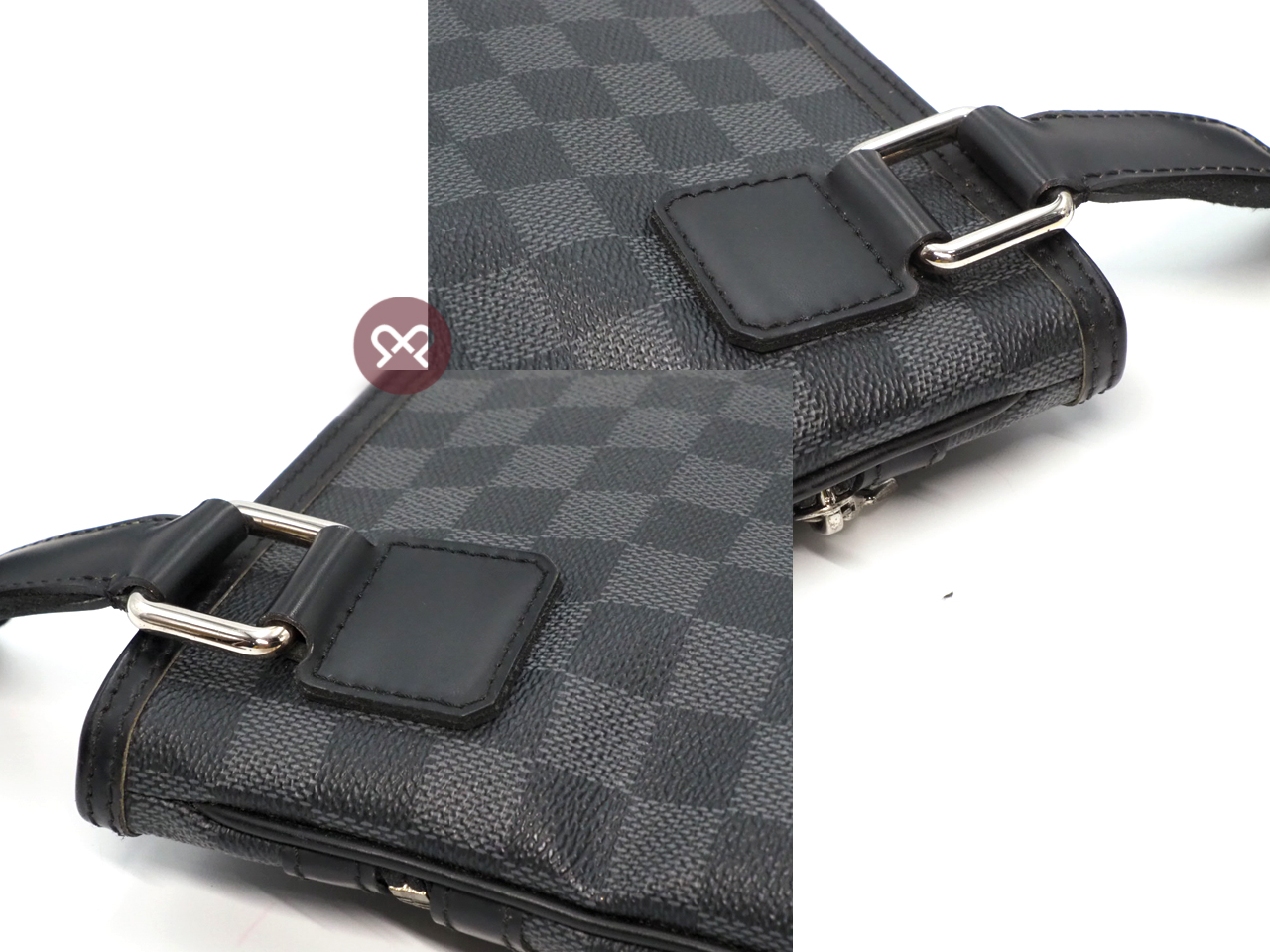 Louis Vuitton N58028 Thomas Damier Graphite Canvas Small Messenger Bag (VI0181) - Image 6