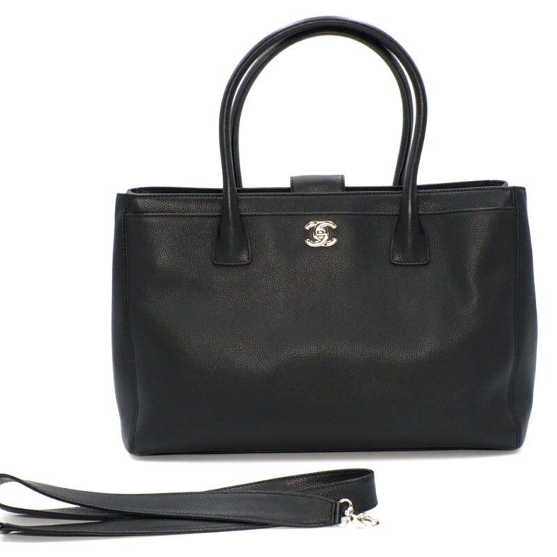 Chanel 16245987 Black Caviar Medium Executive Cerf Tote 2-way Bag