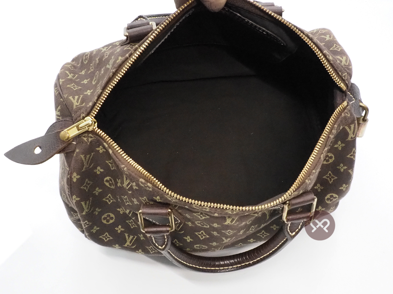 Louis Vuitton M95224 Monogram Mini Lin Ebene Speedy 30 Tote Bag (SP1026) - Image 6