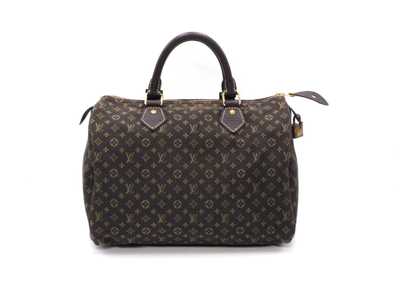 Louis Vuitton M95224 Monogram Mini Lin Ebene Speedy 30 Tote Bag (SP1026)