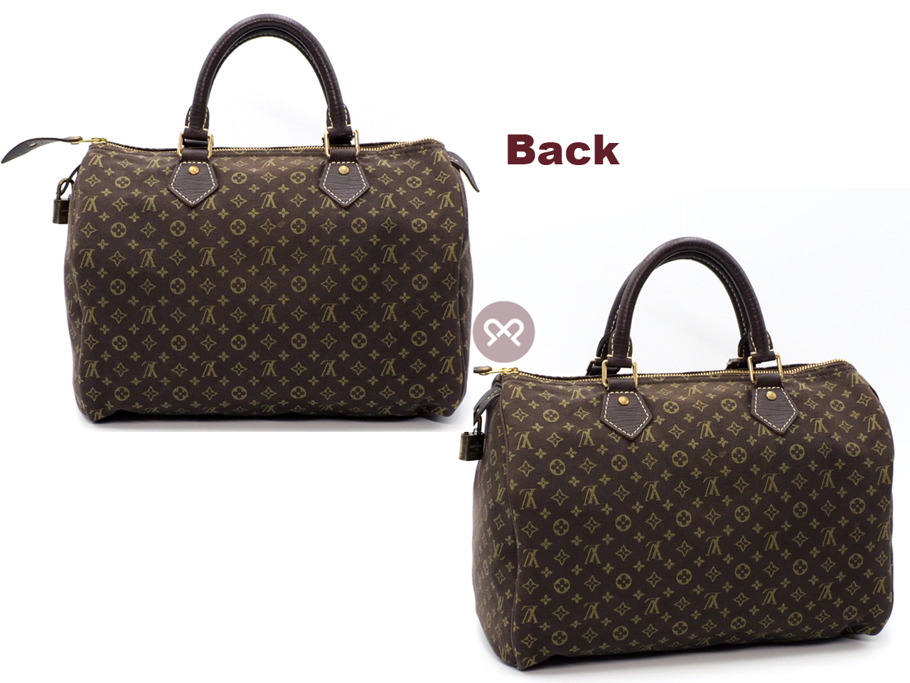 Louis Vuitton M95224 Monogram Mini Lin Ebene Speedy 30 Tote Bag (SP1026) - Image 2